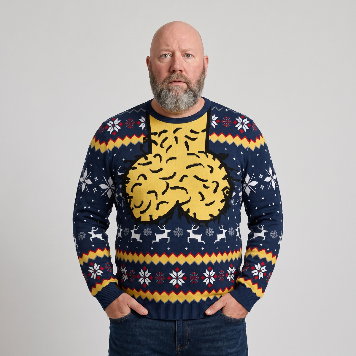 Jingle Balls Sweater - Navy